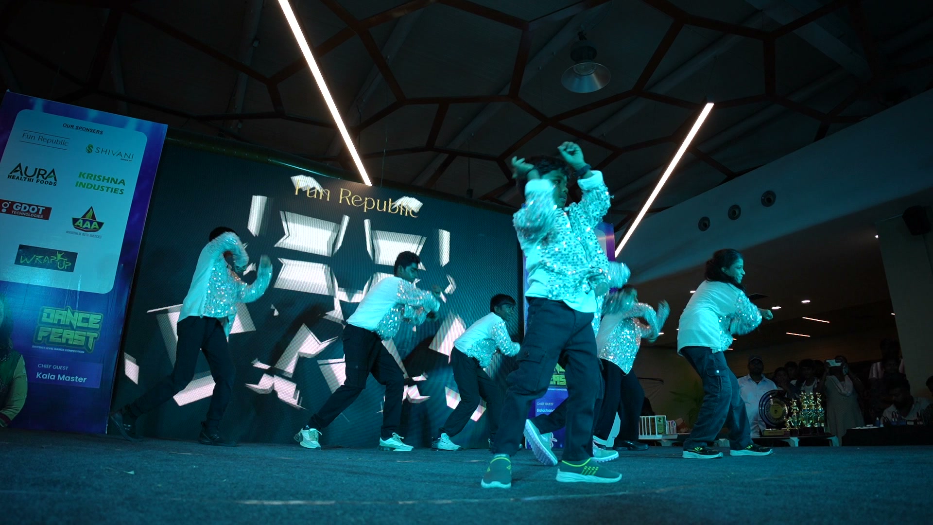 Movementz group performing on stage