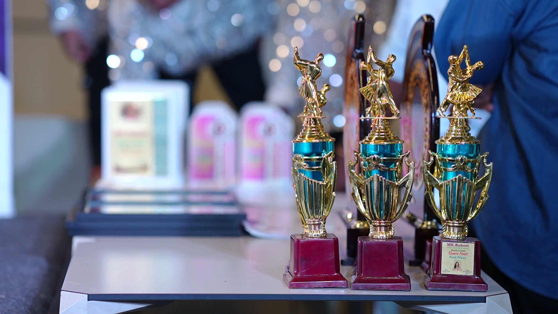 Trophies associated with Movementz performance participation