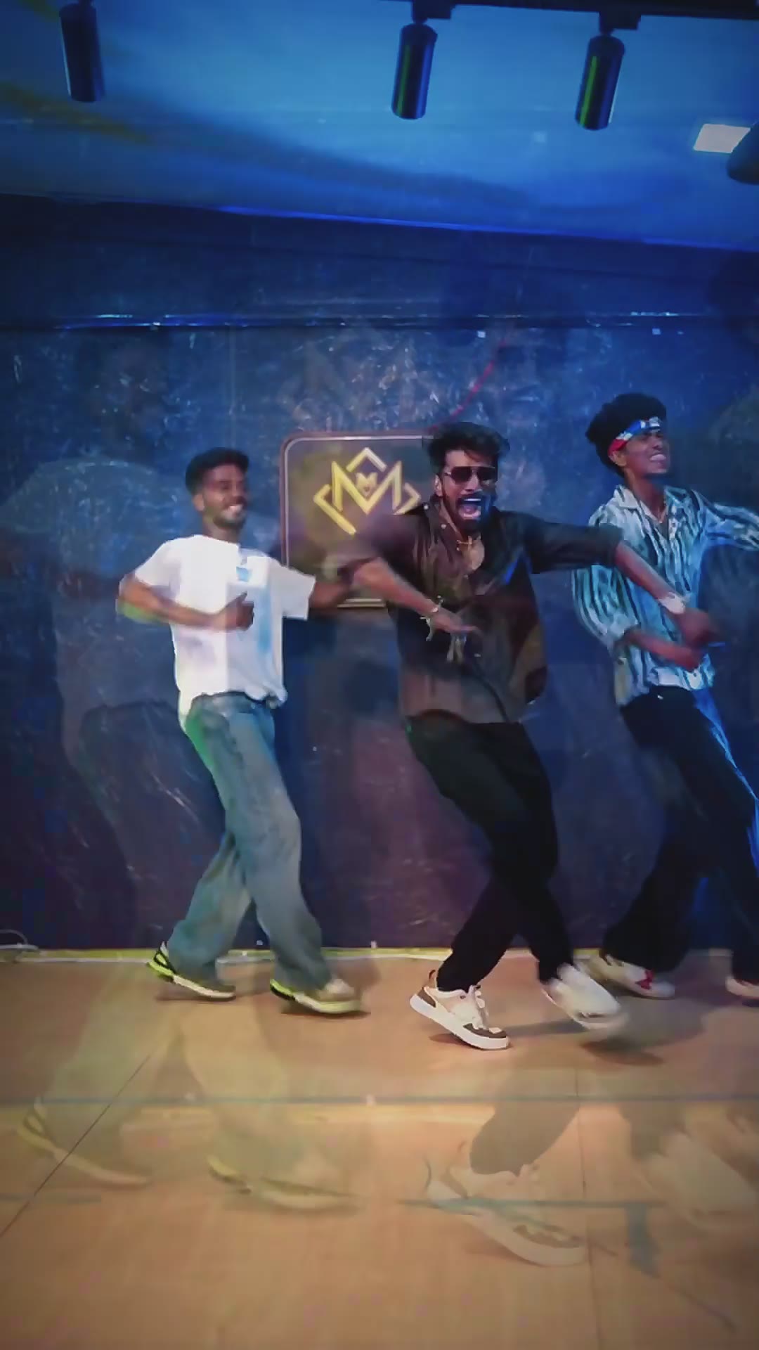 Movementz dancers moving together in a group session
